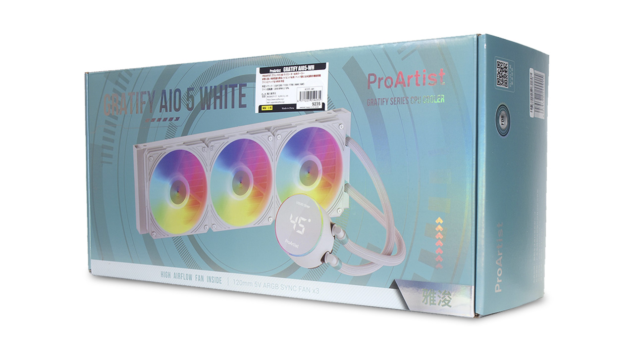 業務用 ProArtist GRATIFY AIO5 White360mmCPUクーラー | kotekservice.com